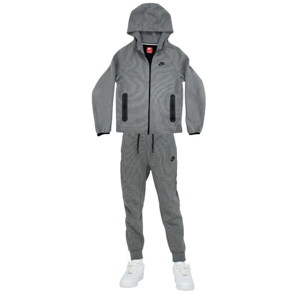 Nike Kids' Sportswear Tech Fleece Full Zip Hoodie and Sweatpants (Little Kid & B